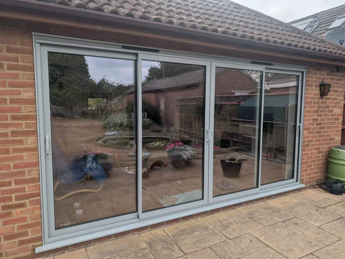 4-Panel Inline sliding patio doors