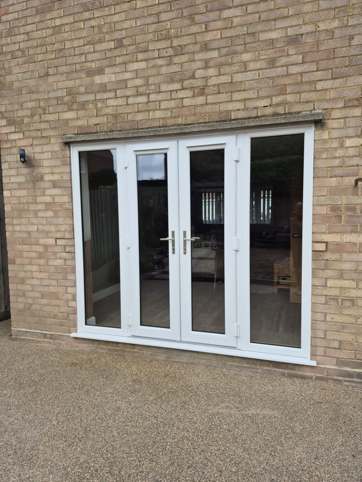 UPVC French Door with Sidelights